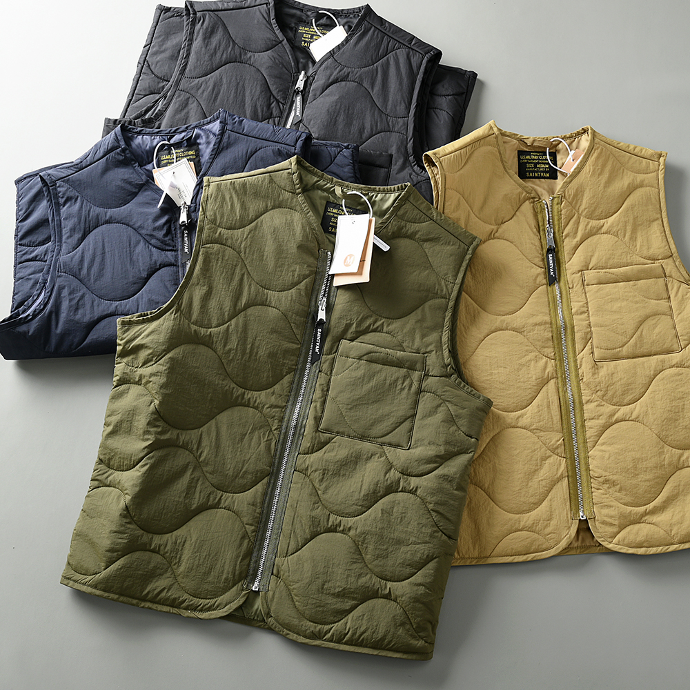 葫芦型绗缝棉马甲百搭背心外套