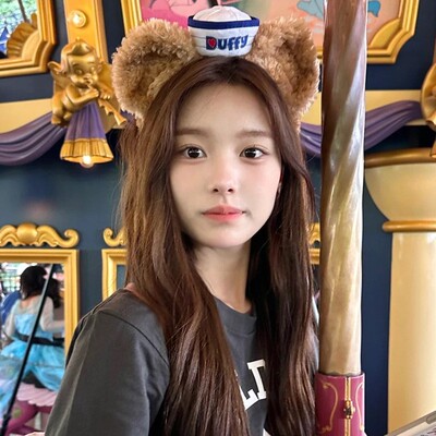 迪士尼Duffy达菲熊发箍可爱水手海军帽游乐园 拍照头箍头饰发饰女