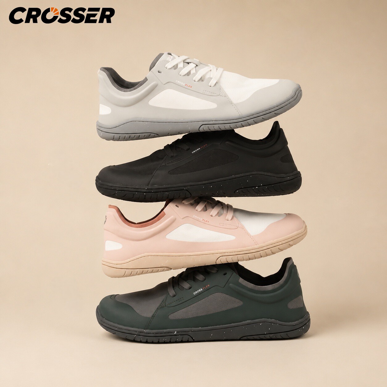 CROSSER宽楦赤足透气综训鞋