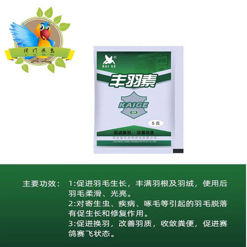 鹦鹉凯鸽鹦鹉药羽缓慢修复