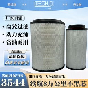 K2841PU空气滤芯解放J6悍威陕汽豪沃336德龙F3000A7重汽T7h滤清器