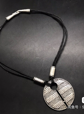 简约设计款 复古皮绳短款项链2024年新款爆款配饰高级感项链男款