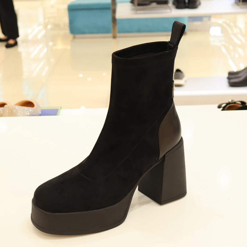 KA252001 卡迪娜女鞋/2025年冬靴高跟弹力时装靴 商场专柜同款,女鞋,时装靴,淘宝优惠券,粉丝福利购,淘宝优惠卷