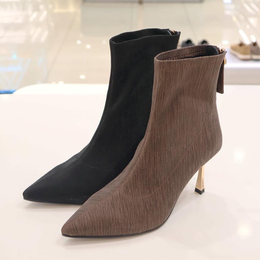 卡迪娜女鞋 KA251508 2025年冬靴 细高跟时装靴商场专柜正品