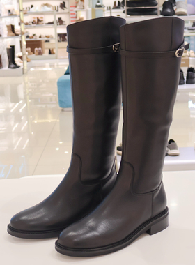 卡迪娜女鞋 KA256508 2025年冬靴低跟高筒时装靴商场专柜同款