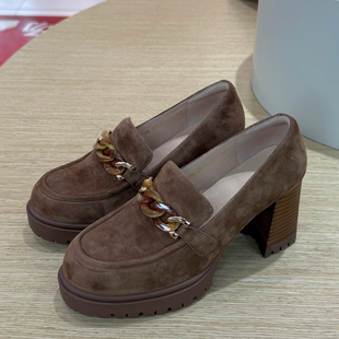 HS267158 HARSON哈森2026年春款粗高跟 浅口单鞋 商场新品