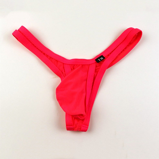 男士丁字裤弹力U凸囊袋性感低腰男T裤透气U环 男单丁裤长期货源