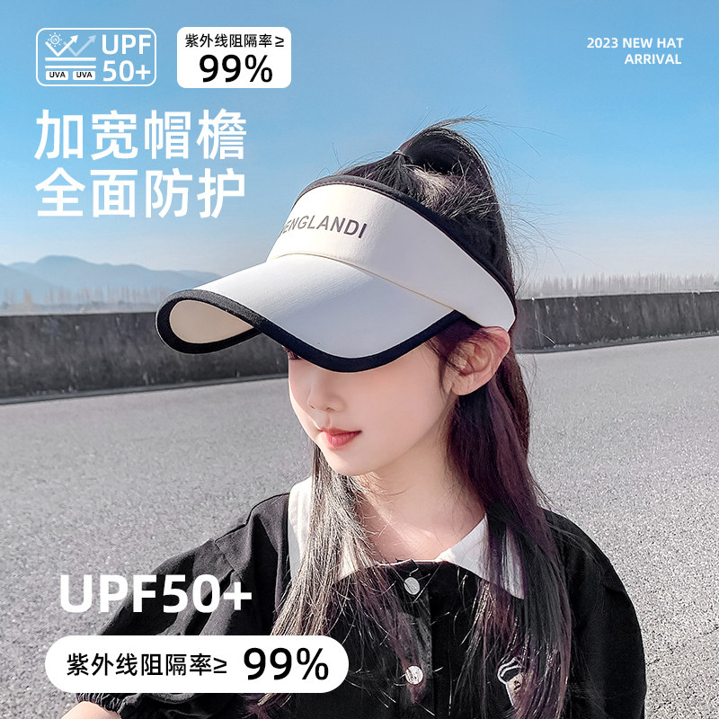 夏季儿童防紫外线空顶帽鸭舌图片