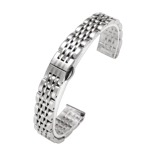 适用于钢表带男女精钢表带欧米茄精工罗西尼天王卡西欧不锈钢表带