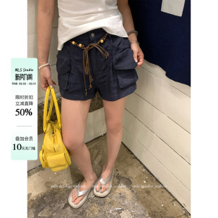 工装 美式 短裤 女夏季 MLS 街头风宽松百搭小众休闲裤 大长腿助攻