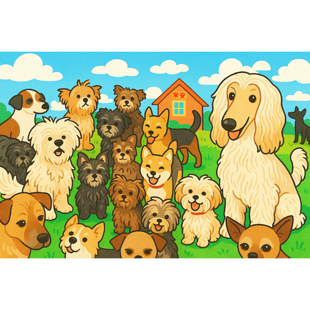 【原创】常安3400毛孩子联名纪念明信片纪念卡片.