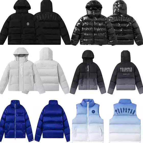 European and American High Street Style Black Glossy Cotton Jacket with Detachable Hood, American Trendy Brand Autumn and Winter Warm Coat for Men and Women