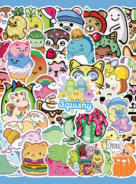 50张Moriah Elizabeth characters贴纸笔记本电脑行李箱装饰贴画