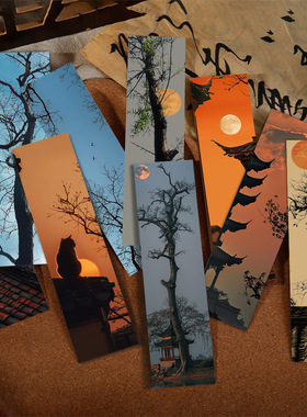 30张高颜值枯木逢春书签高级感书籍diy小众装饰学生创意文艺礼物