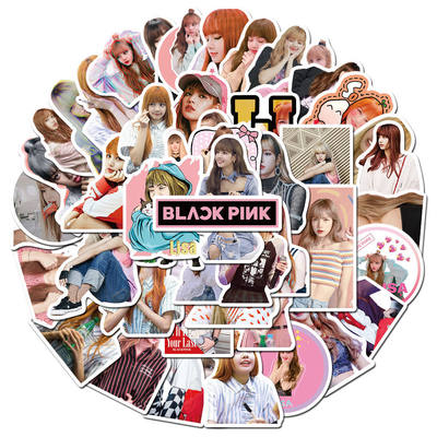 50张BLACKPINK成员LISA贴纸贴画