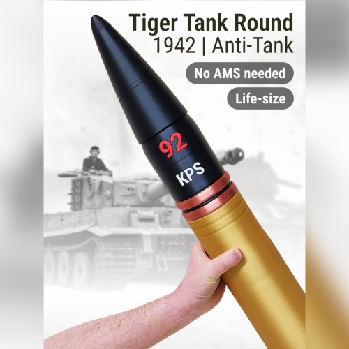 88mm虎式反坦克炮模型-虎I坦克军事收藏军迷摆件战雷创意礼物3d打