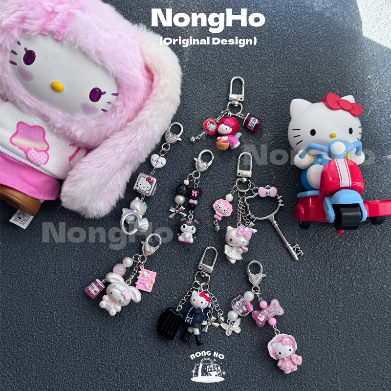 小众原创设计感kitty钥匙扣