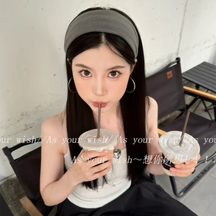 韩系ins高颅顶发箍宽边发带气质洗脸头箍网红2025新款 压发卡发饰