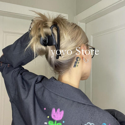 大号巨能抓！复古简约抓夹新款百搭高级感盘发后脑勺感鲨鱼夹发饰