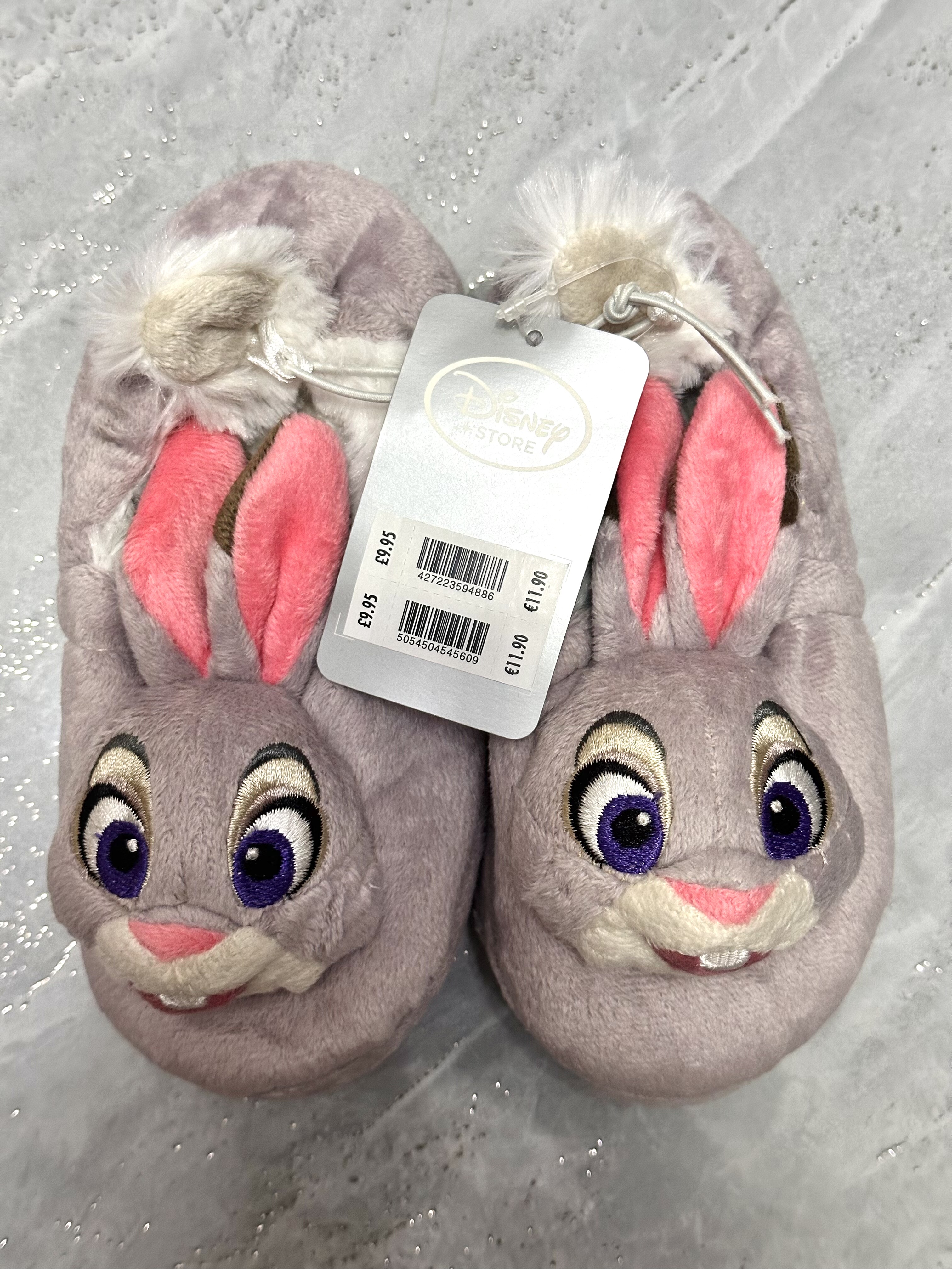 现货英国迪士尼商店海淘回朱迪兔子棉鞋儿童可爱卡通鞋子