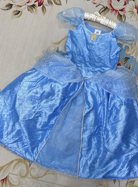 现货香港迪士尼樂園灰姑娘公主禮服裙CINDY costume角色扮演服