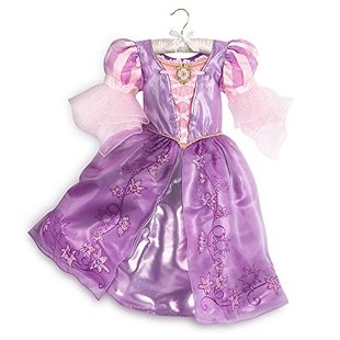 现货美国迪士尼官网魔发奇缘乐佩长发公主裙女童公主裙纱裙蓬蓬裙