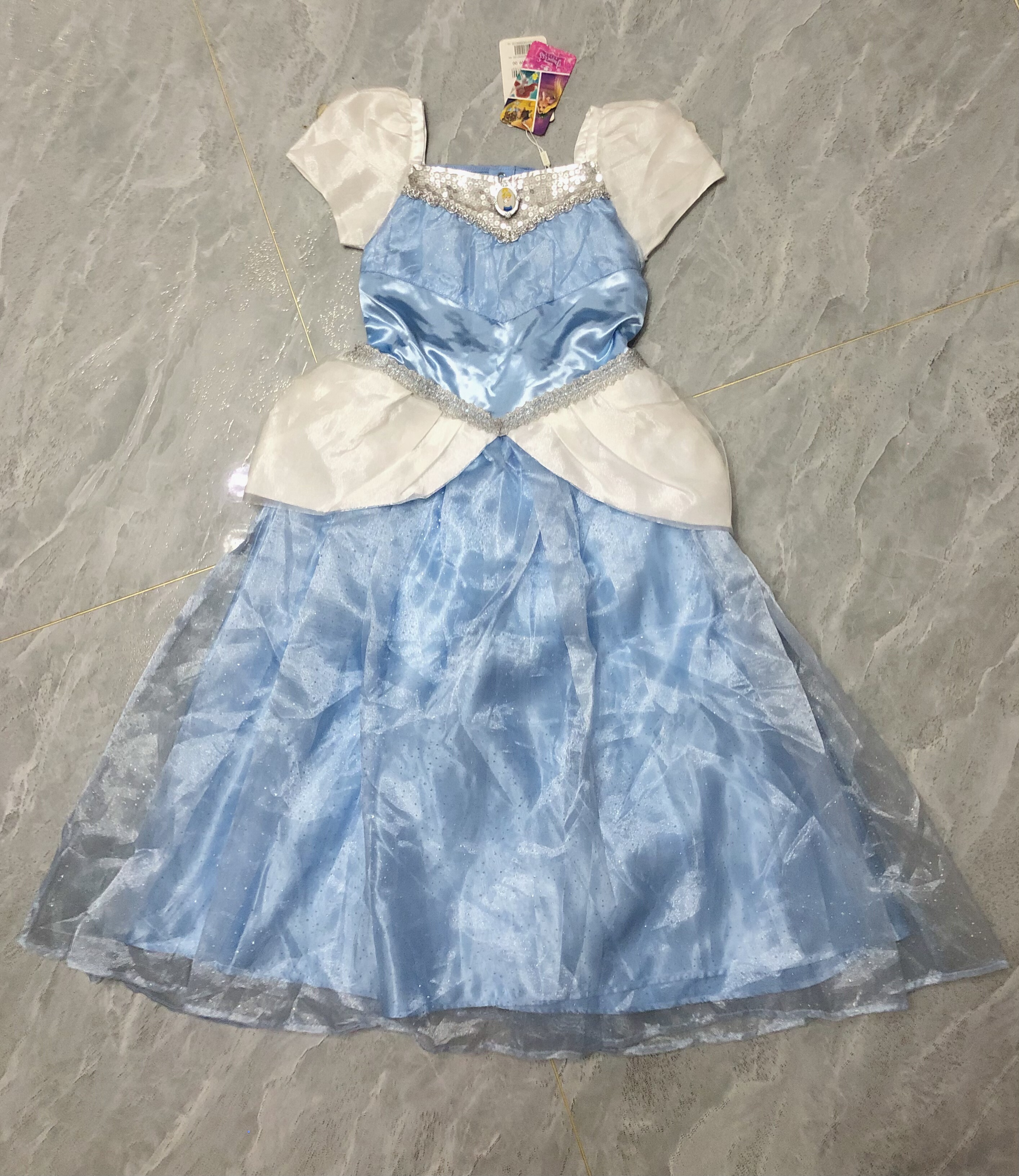 迪士尼*伊佳琳灰姑娘仙蒂公主裙女童连衣裙小公主仙蒂公主裙