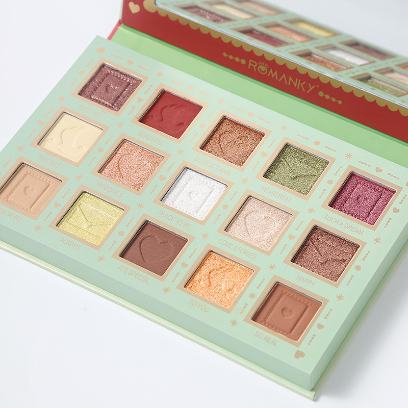 外贸南瓜色大地色哑光彩妆眼影