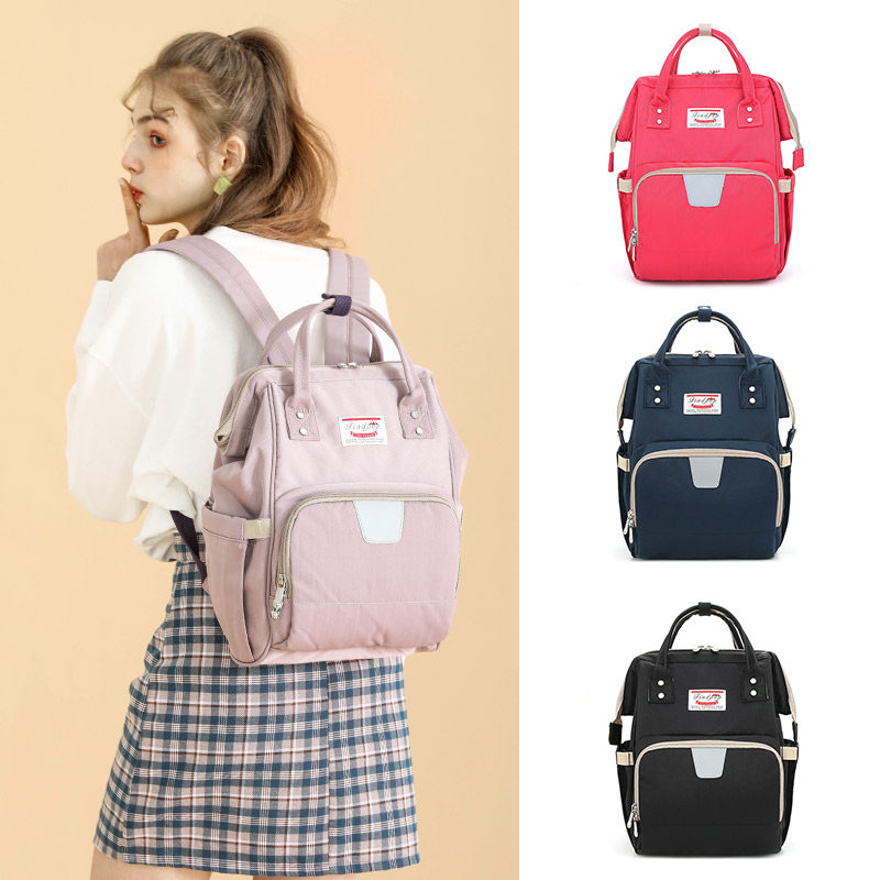 findpop新款学院风双肩包旅行背包学生防水书包小巧手提出走包