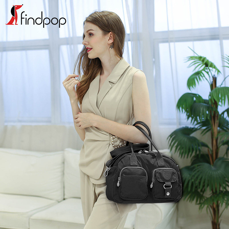 【亏本清仓不退换】findpop多色超轻两用手提包斜跨包防水牛津布