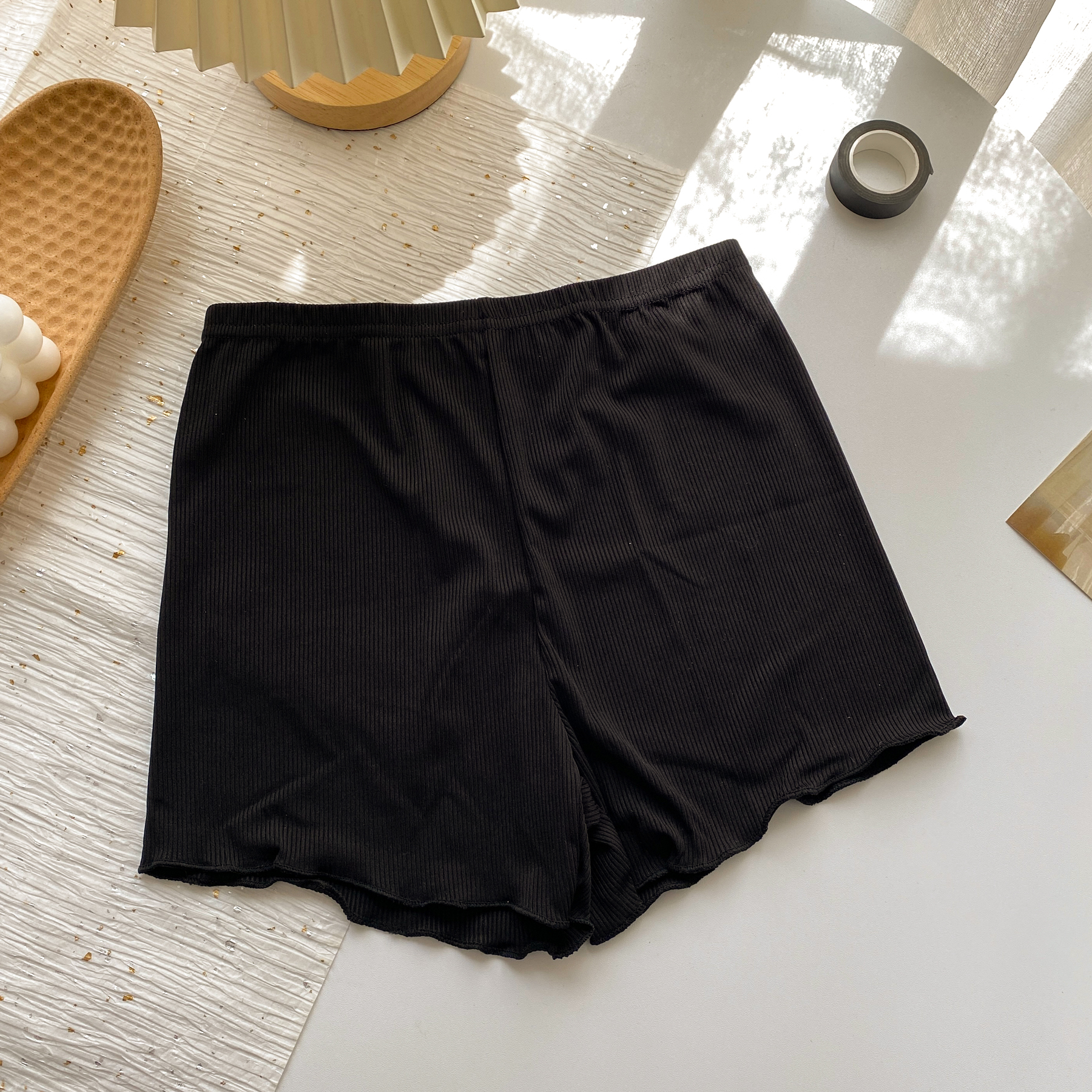 Real shot real price safety pants women's anti runaway shorts Leggings thin JK pants with no hemming in summer and safety pants inside