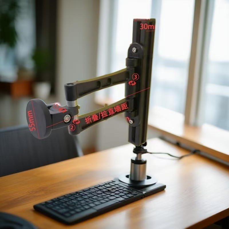 洞洞板显示器屏幕屏风支架增高架免打孔洞板支架壁挂支架可移动,电脑硬件/显示器/电脑周边,显示器支架,淘宝优惠券,粉丝福利购,淘宝优惠卷