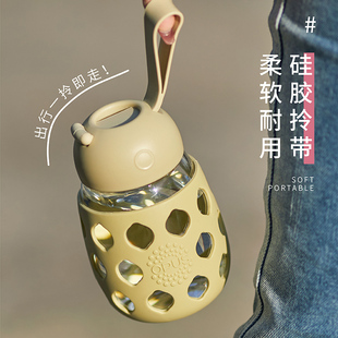 2023耐热杯子 OPUS玻璃杯女生高颜值防摔水杯便携泡茶大容量新款
