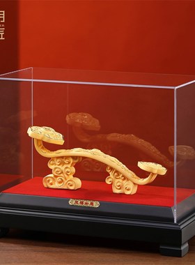 优选绒h沙金五福如意摆件家居客厅酒柜装饰品结婚乔迁新居