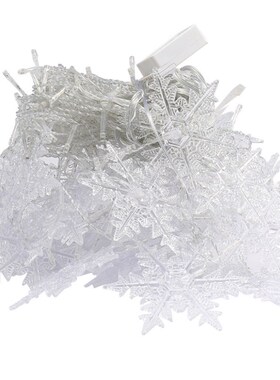 精选led耶诞节装饰灯节日彩u灯耶诞树阳台氛围灯串雪花窗帘灯Chri