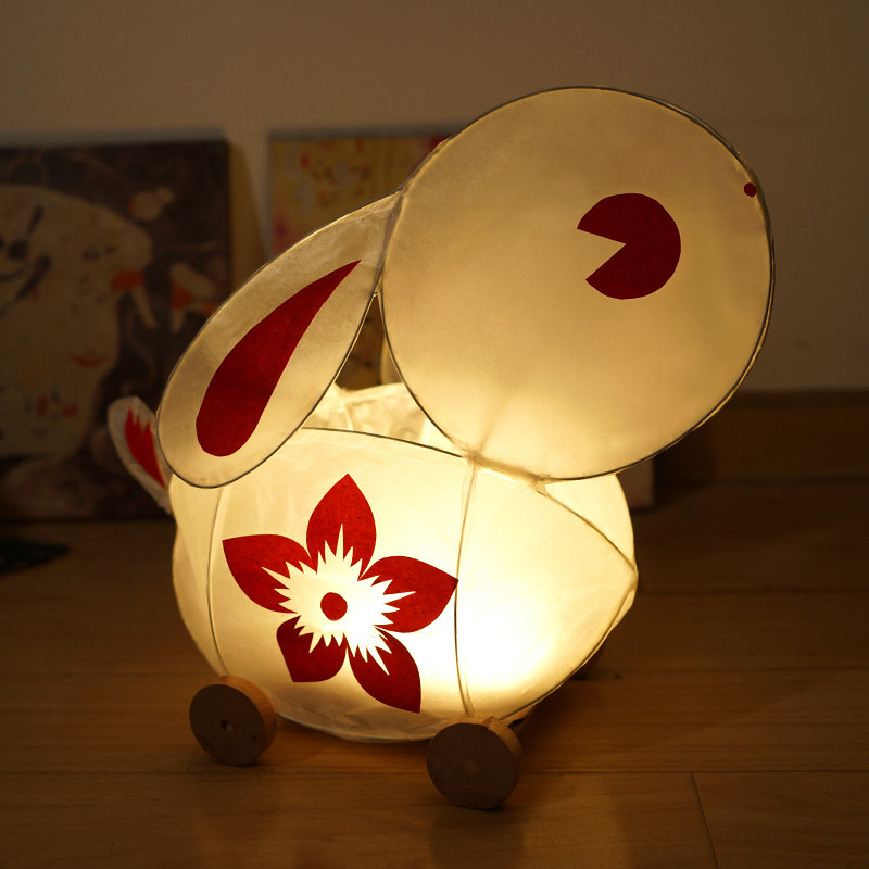 精选新年春节传统四轮拖拉兔v子灯diy材料 元宵节古风花灯儿童手,节庆用品/礼品,兔子灯,淘宝优惠券,粉丝福利购,淘宝优惠卷