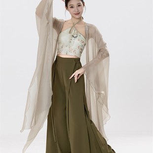 新选采购产品富i波古典舞蹈服装,古色古香的开襟羊毛衫,表演服装