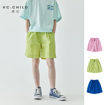 五折/棵初春夏中大女童百搭休闲纯色短裤运动机能裤子