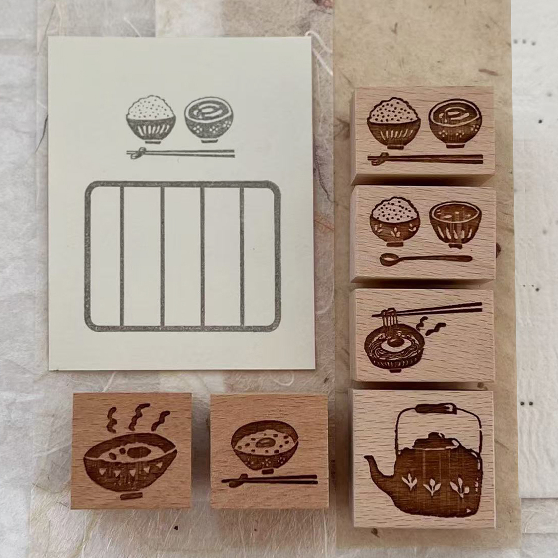 文艺可爱图案手帐印章