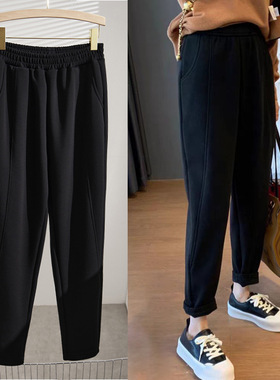 胖韵美秀 秋冬特大码女装加绒胖MM特大休闲特肥300斤女裤韩版显瘦