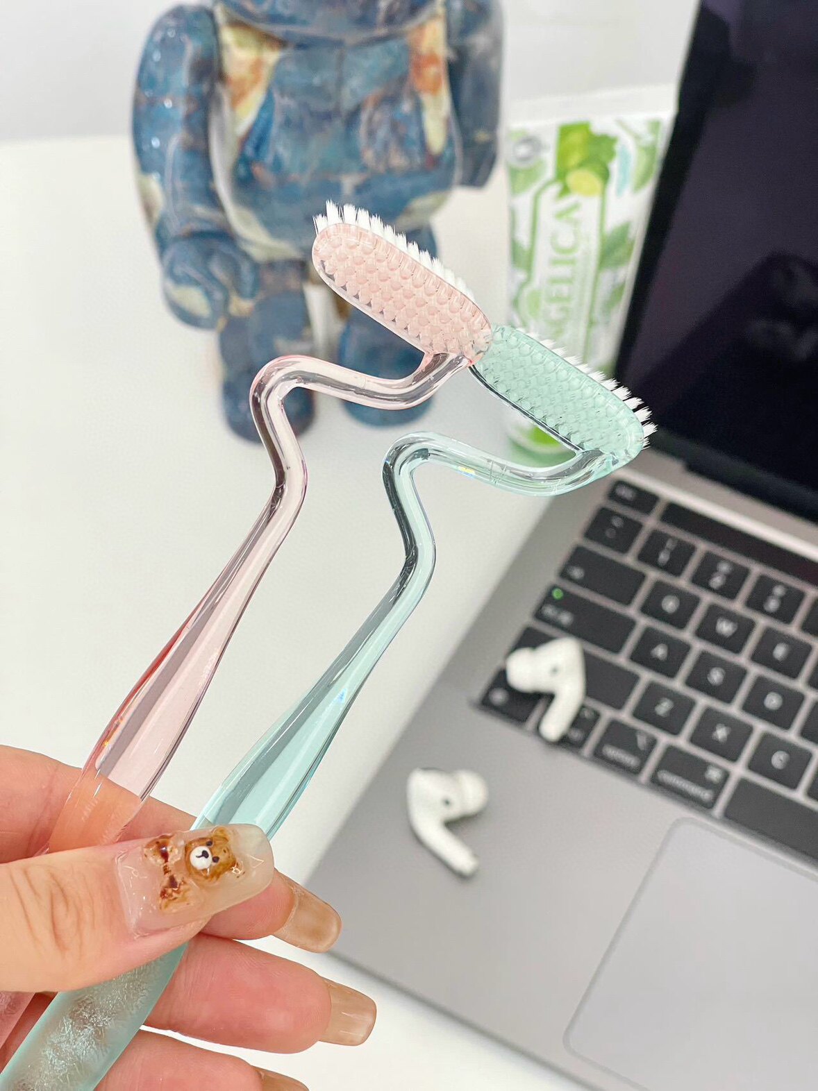 自用推荐s型软毛竖刷牙刷家用成人异形软毛刷清洁牙缝按摩牙龈