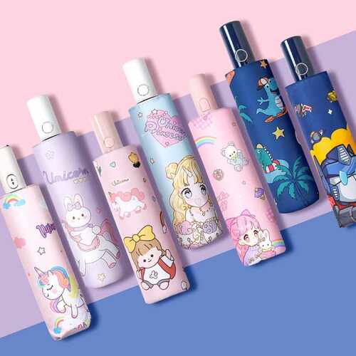 安全防回弹儿童雨伞女孩小学生