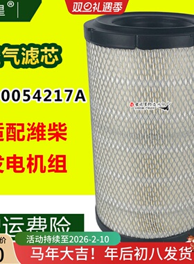 1000054217A空气格滤芯适配潍柴锐动力发电机组30536003客车K1627