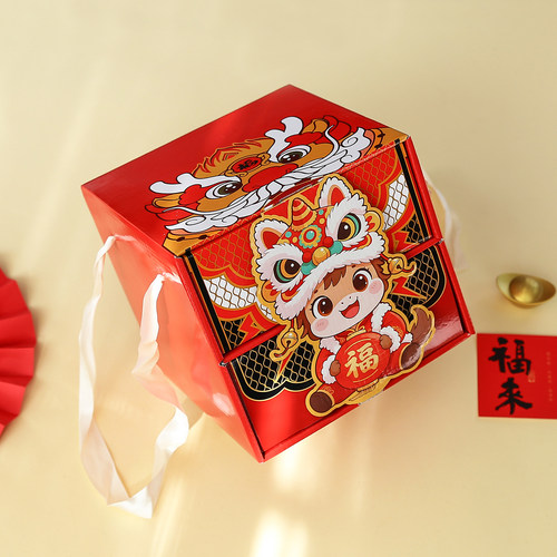 春节新年双层礼盒包装