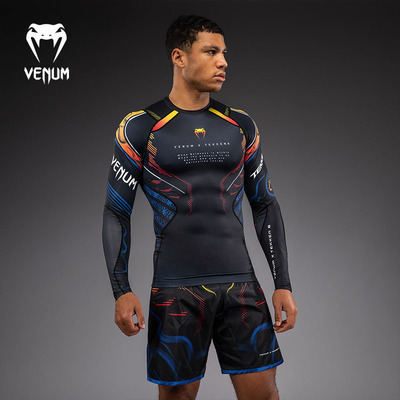 VENUM毒液Tekken 8吉光 长袖紧身衣男运动健身训练防磨跑步上衣