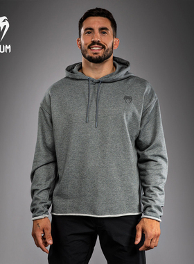 VENUM毒液 Divide男士卫衣灰色连帽跑步运动上衣长袖套头