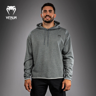 VENUM毒液 Divide男士卫衣灰色连帽跑步运动上衣长袖套头
