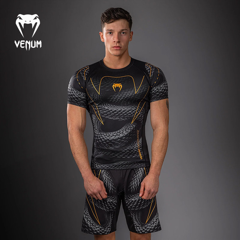 VENUM 毒液Matupa短袖男紧身衣运动拳击服健身训练搏击防磨衣