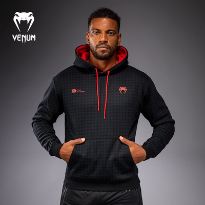 VENUM毒液Roger Gracie Academy男运动卫衣连帽健身训练跑步外套