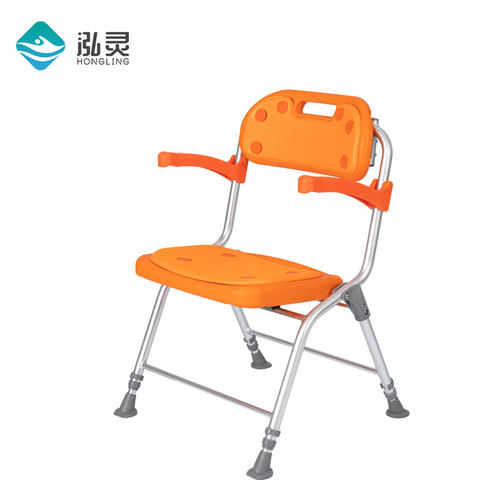 泓灵老人洗澡椅子铝合金可折叠洗澡凳孕妇沐浴椅 防滑淋浴